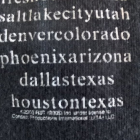 Rolling Stones “A Bigger Bang” concert Tour Black T-Shirt 2005 Large - Picture 7 of 9